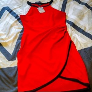 BRAND NEW Red Halter Dress